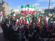 اجتماع مردمی روز جمهوری اسلامی ایران در حسینیه اعظم زنجان