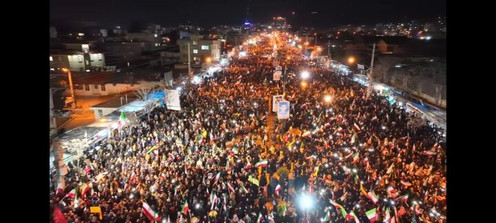آری بزرگ کهگیلویه‌وبویراحمدی‌ها به جمهوری اسلامی در شب تولدش