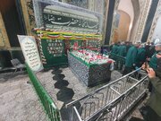 برگزاری یادمان شهدای دانش‌آموز مینابی در حرم رضوی