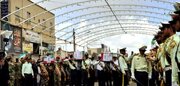 مراسم تشییع پیکر مطهر ۵ شهید حافظ امنیت در زاهدان برگزار شد