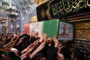 وداع باشکوه مردم قم با پیکر شهید سپهبد موسوی در حرم حضرت معصومه(س)