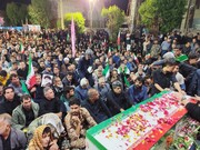 پیکر مطهر سرباز شهید محمدعلی شهدادنژاد مهمان شب های اقتدار و دفاع از ایران جان