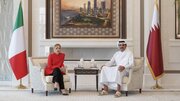 بررسی تحولات منطقه‌ای و بین المللی در دیدار امیر قطر و نخست وزیر ایتالیا