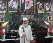 امام جمعه اهل سنت سیریک و اعضای خانواده اش به پویش جانفدا پیوست