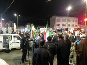 حضور مردم همیشه در صحنه روستای اسفندان در اجتماع بزرگ بیعت با رهبر در شهرستان کمیجان