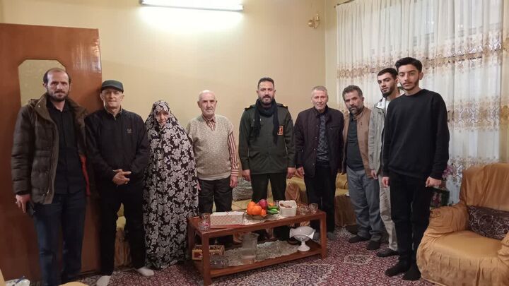 دیدار نوروزی اعضای کانون فرهنگی هنری الهادی (ع) با خانواده معظم شهید پارسا
