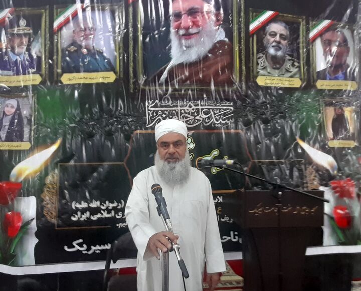 امام جمعه اهل سنت سیریک و اعضای خانواده اش به پویش جانفدا پیوست