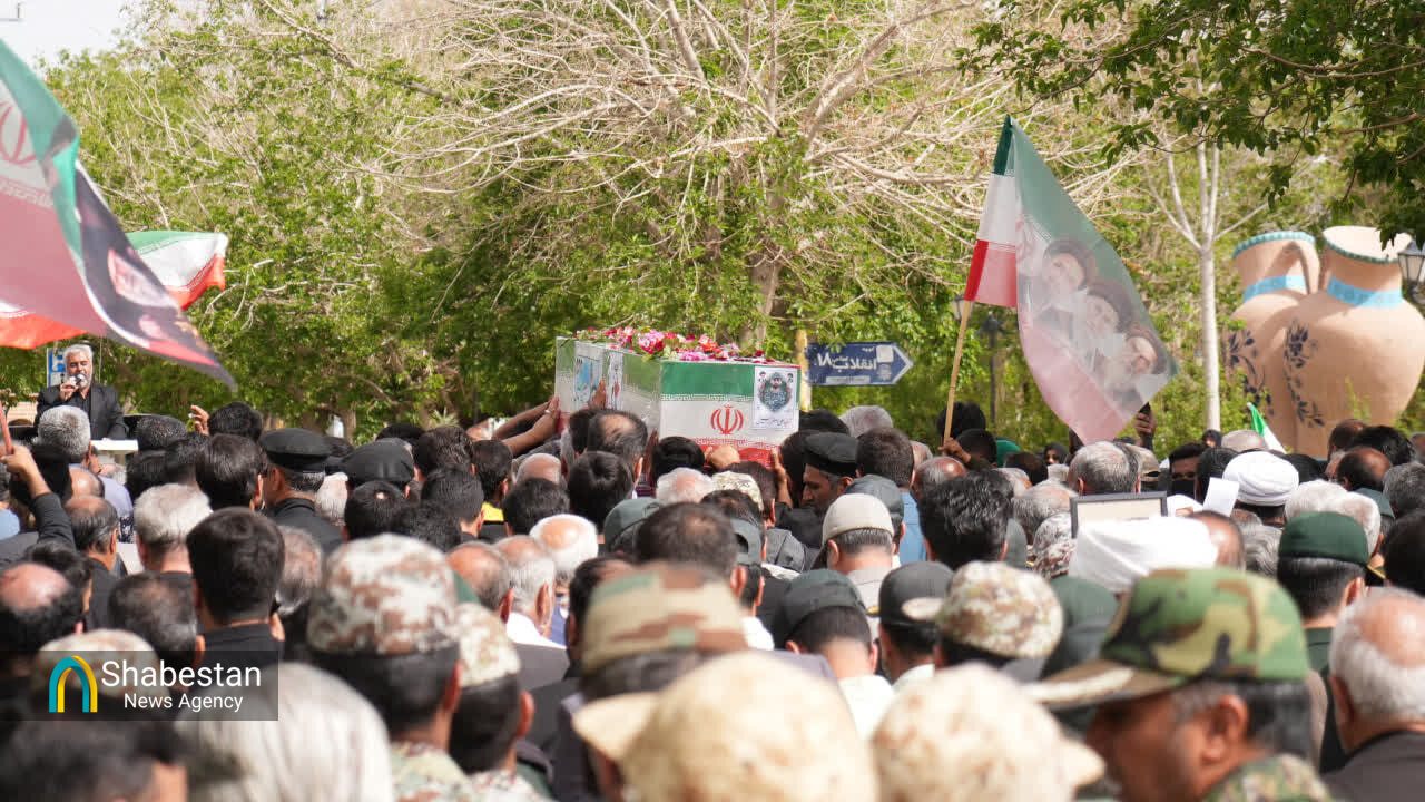 بشرویه میزبان تشییع پیکر مطهر شهید«علی اصغر حسینی»