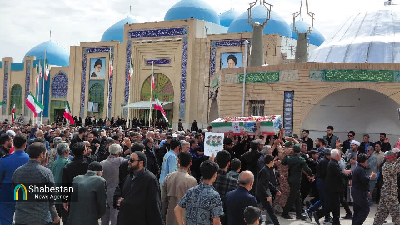 بشرویه میزبان تشییع پیکر مطهر شهید«علی اصغر حسینی»