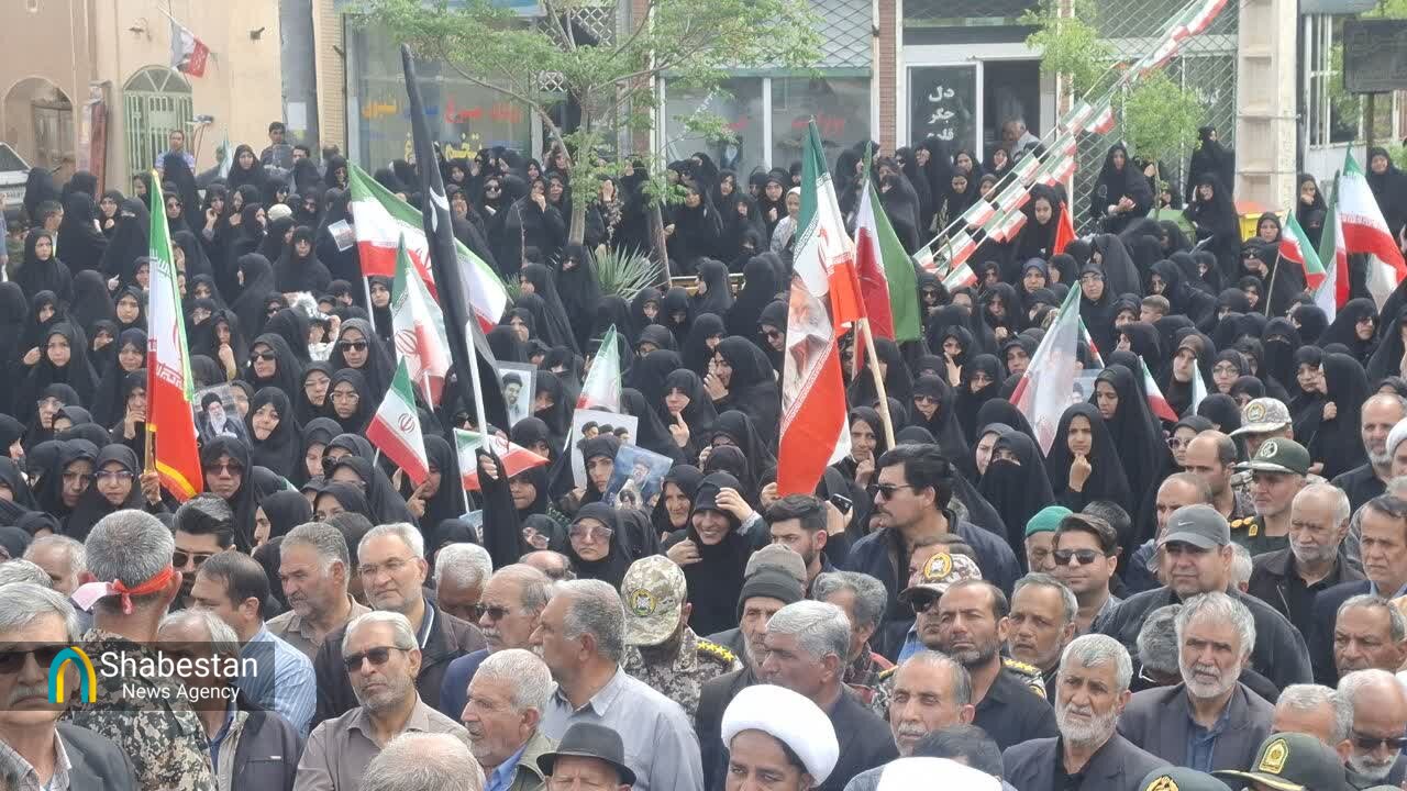 بشرویه میزبان تشییع پیکر مطهر شهید«علی اصغر حسینی»