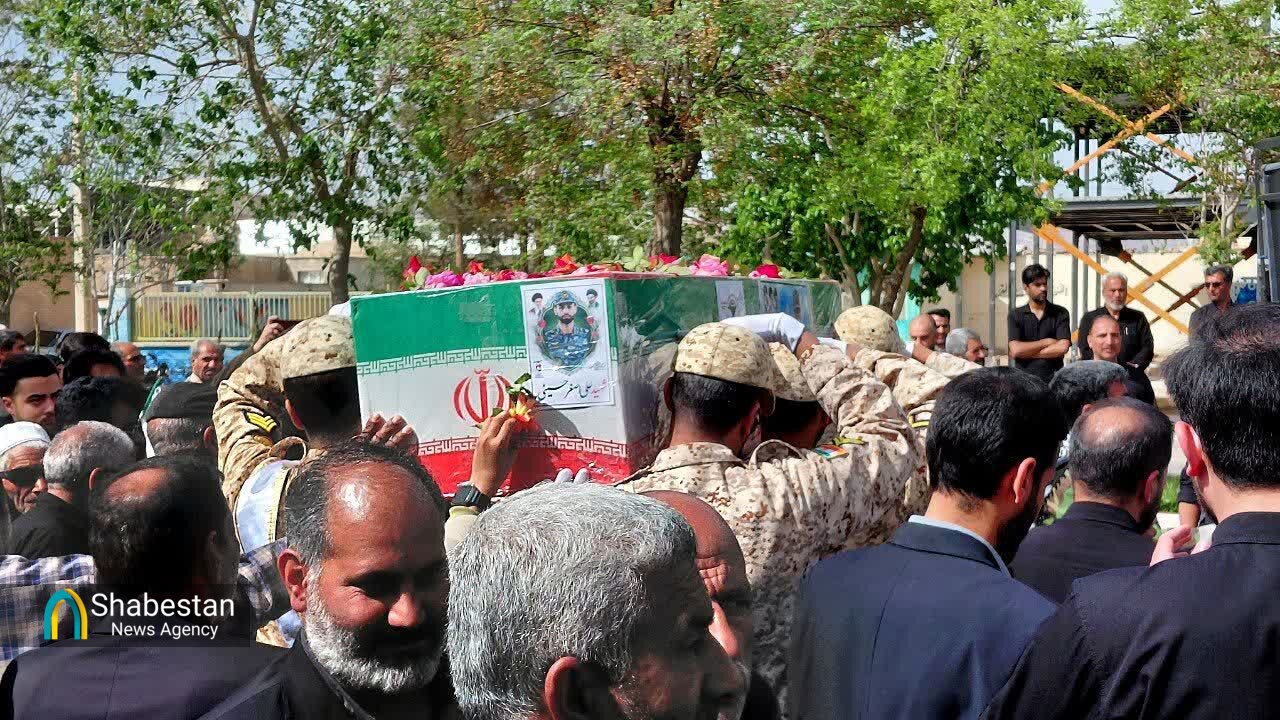 بشرویه میزبان تشییع پیکر مطهر شهید«علی اصغر حسینی»