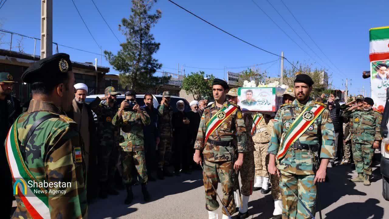 تشییع شهید جنگ رمضان«هاشم میری بقال» در زیرکوه