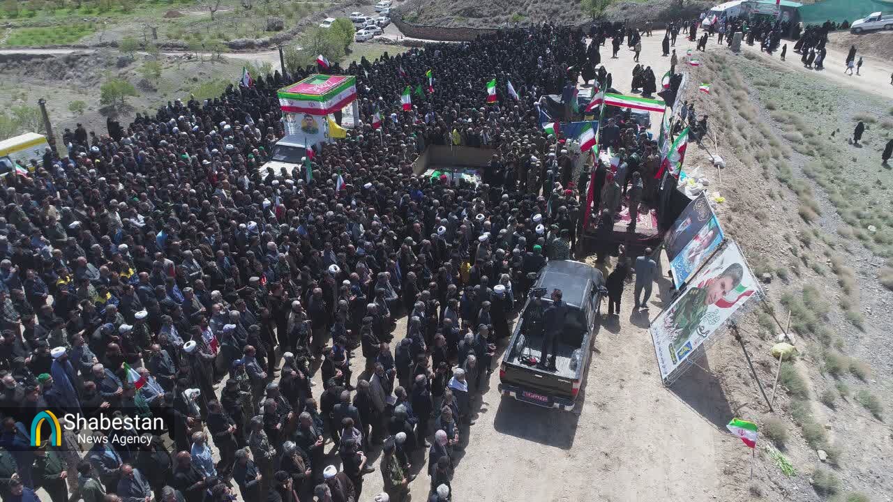 تشییع شهید جنگ رمضان«هاشم میری بقال» در زیرکوه