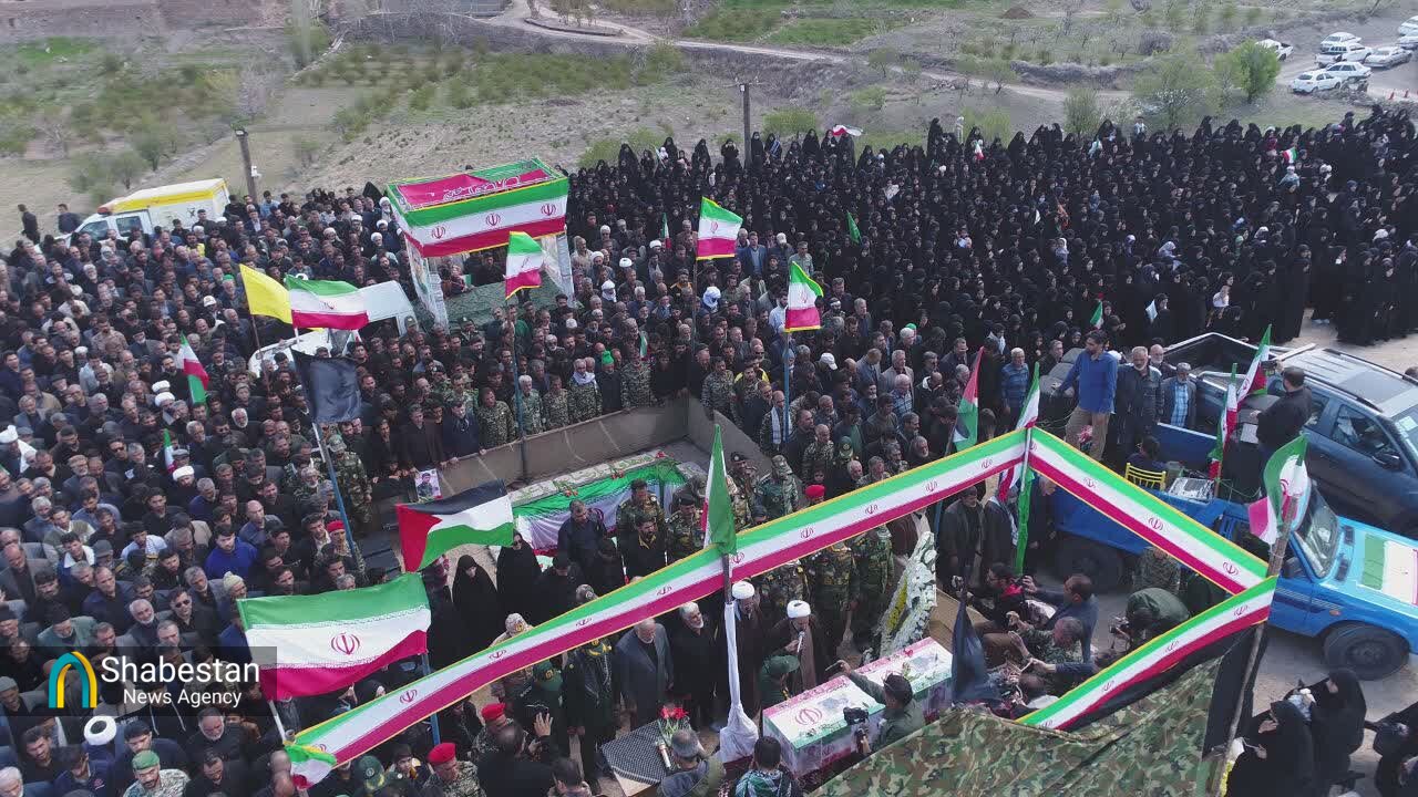 تشییع شهید جنگ رمضان«هاشم میری بقال» در زیرکوه