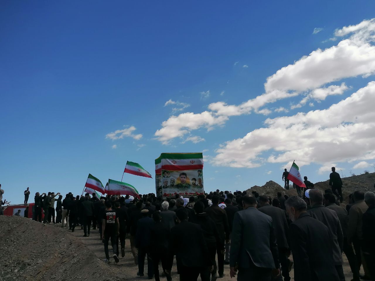 تشییع پیکر مطهر شهید هاشم میری بقال