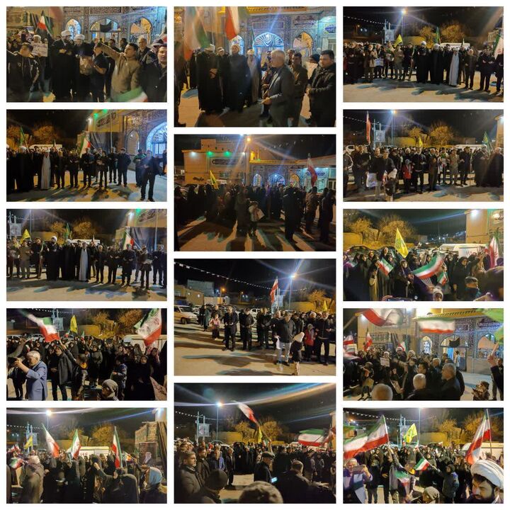 میدان‌داری مردم شهرستان نوبران در دمای هوای زیر صفر درجه