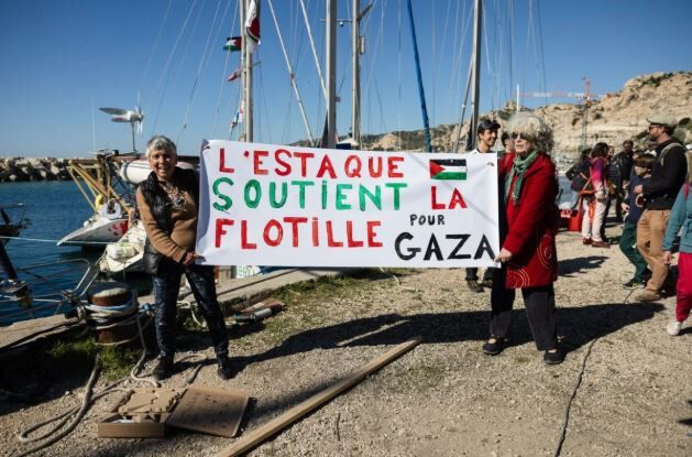 حرکت ۲۰ قایق فرانسوی از مارسی برای پیوستن به ناوگان شکست محاصره غزه