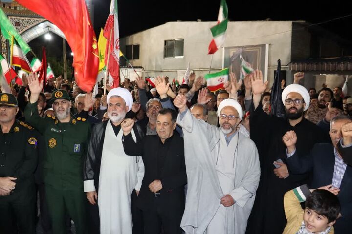 طنین حیدر حیدر اهالی روستای ماکران؛ مسجد جامع سنگر حمایت از مدافعان وطن