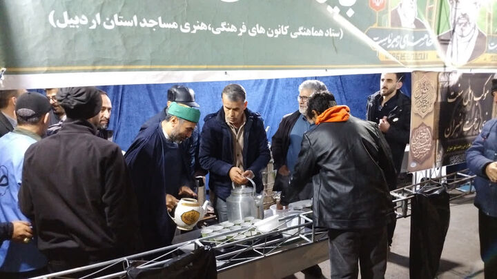 مشارکت کانون نبی رحمت (ص) اهل تسنن در موکب «بچه‌های مسجد» اردبیل