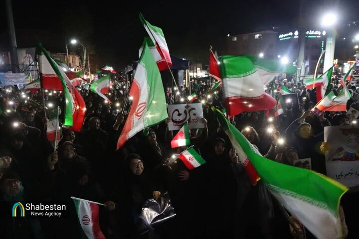 همخوانی سرود «ای ایران خدایی» در تجمع اقتدار علویان
