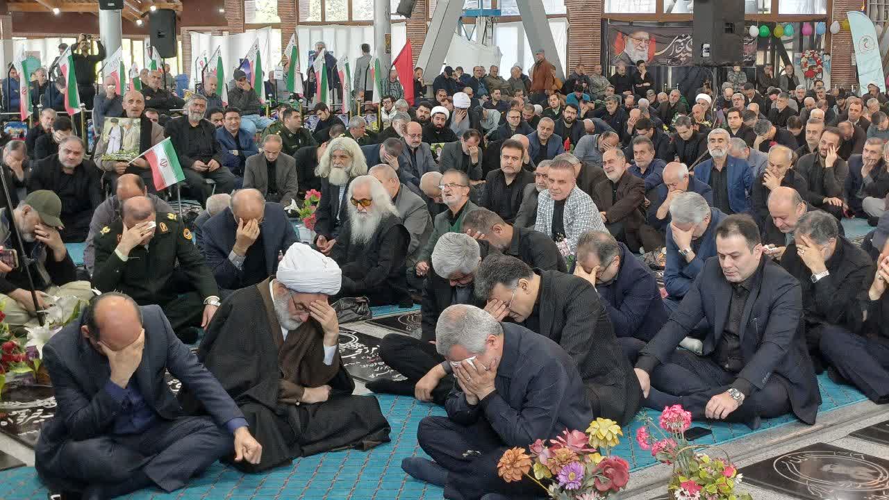 مراسم اربعین شهادت امام امت در گلزار شهدای رشت