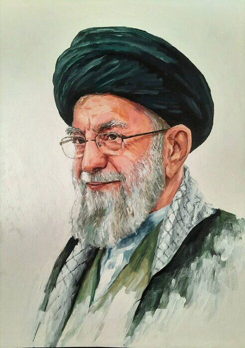 از کلمه تا رنگ؛ همآوایی نقاشی و شعر علی داودی در سوگ رهبر شهید