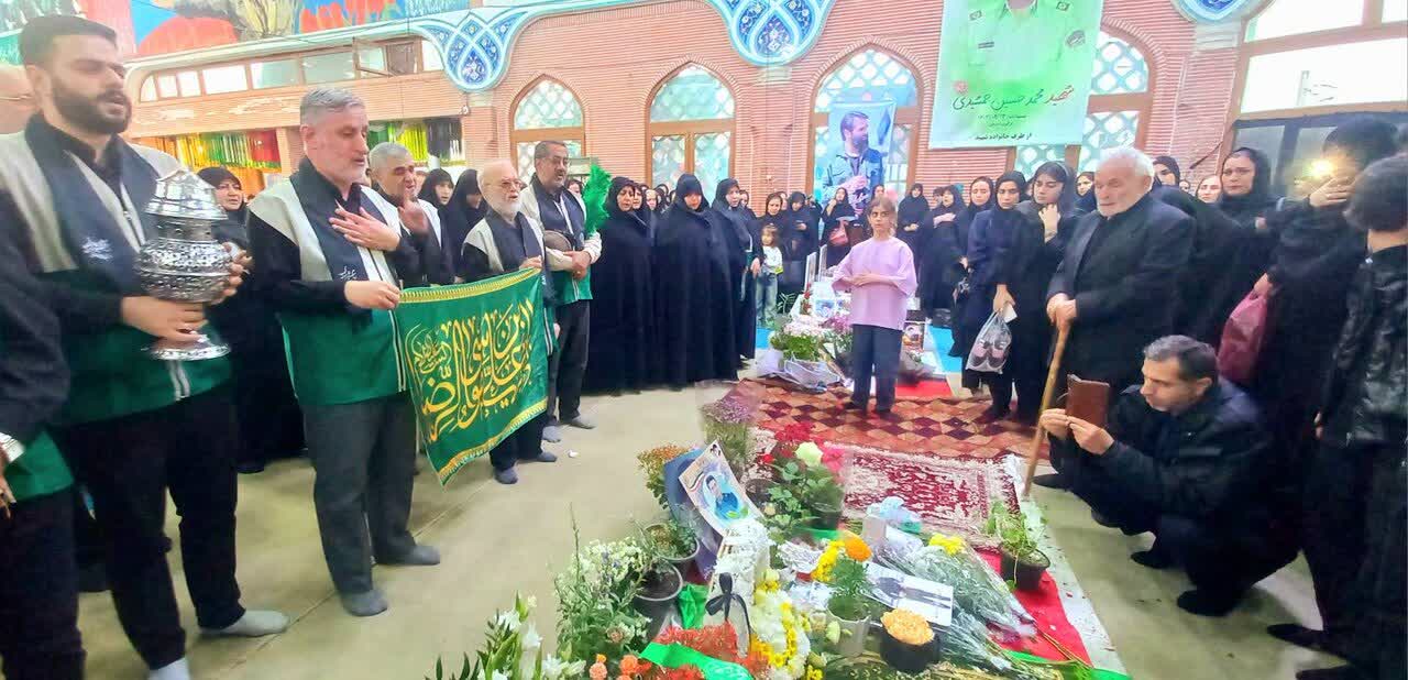 محفل معنوی خادمیاران رضوی در چهلم شهدای جنگ در رشت