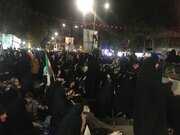 حضور حماسی بانوان بروجردی در چهل‌ویکمین شب حضور