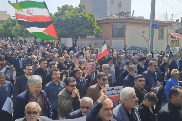 راهپیمایی ضد استکباری مردم گرگان