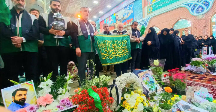 محفل معنوی خادمیاران رضوی در چهلم شهدای جنگ در رشت