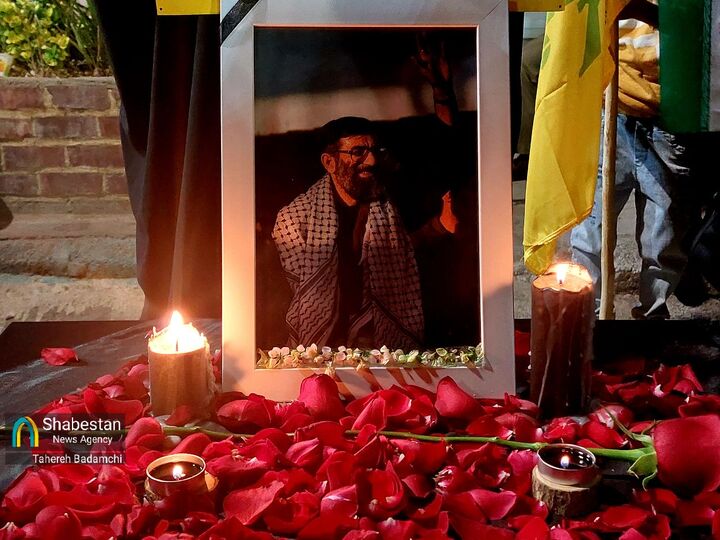 کاری از بچه‌های کانون فرهنگی هنری عشاق المعصومین امین‌شهر انار در اربعین رهبر شهید