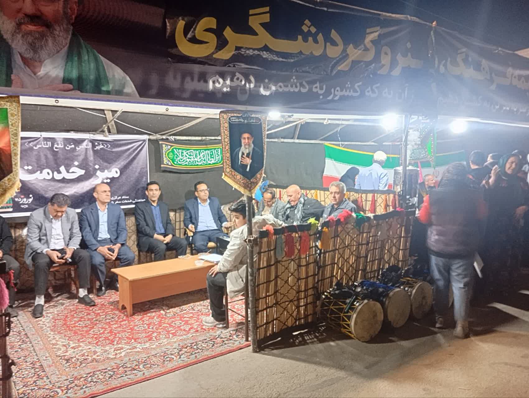 خیمه «فرهنگ، هنر و گردشگری » روایت خدمت بیمنت در دل شبهای سوگ