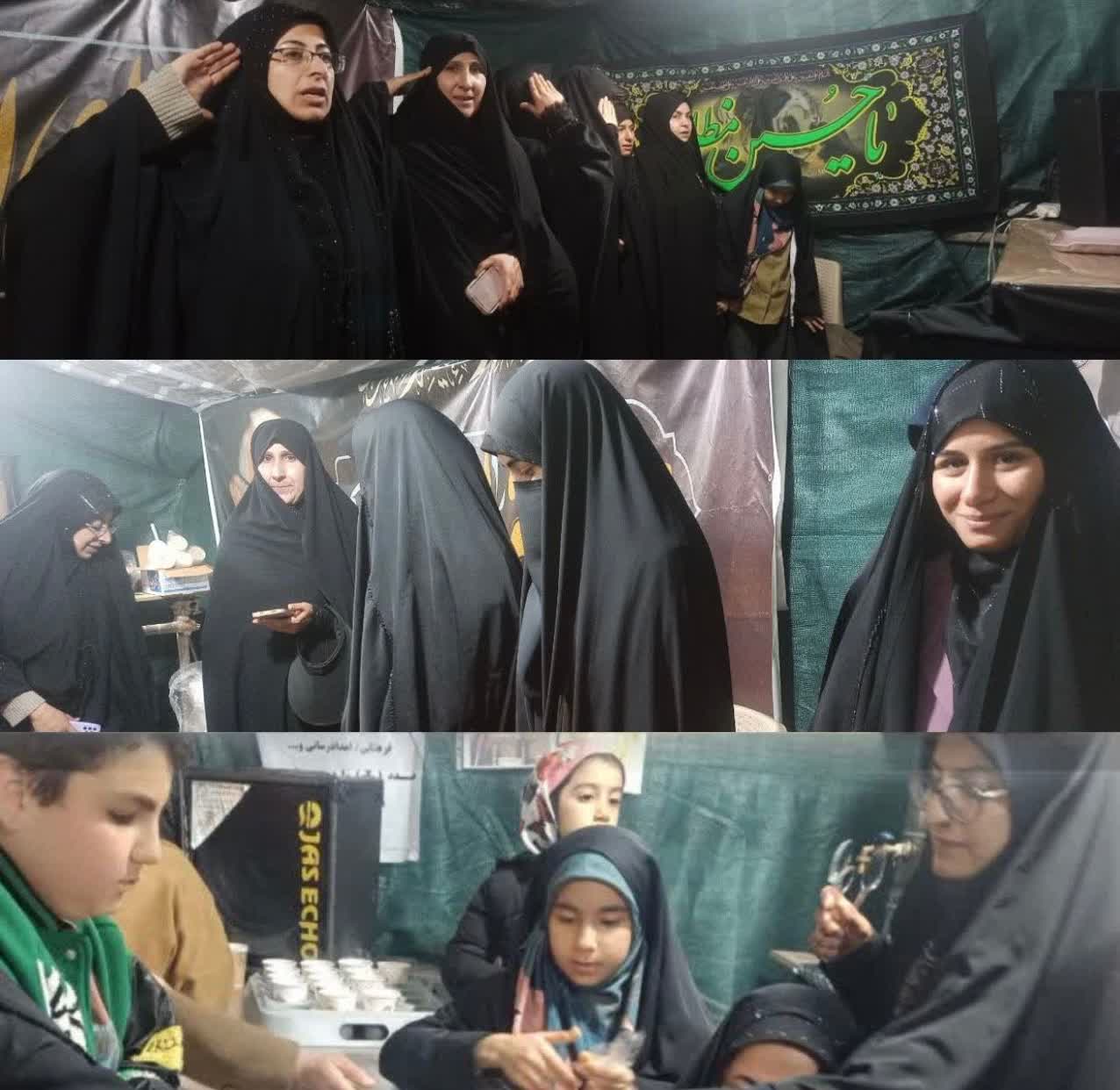 همدلی و حضور میدانی فعالان فرهنگی در موکب شهدای امر به معروف