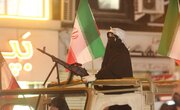 رژه اقتدار بانوان مسلح قائم‌شهری در چهل و سومین شب ایستادگی
