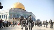 حمله امروز شهرک نشینان صهیونیستی به مسجد الاقصی برای آیین تلمودی