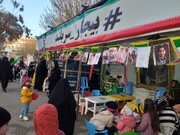 حضور پرشور بچه‌های مسجدی در موکب «سربلند» بیجار همزمان با شب شهادت امام صادق(ع)