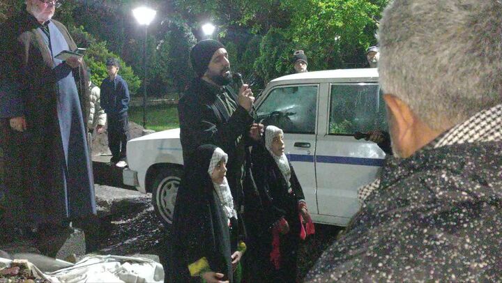 مردم سنگر در شهادت امام صادق(ع) و یک اجتماع بارانی برای ظهور