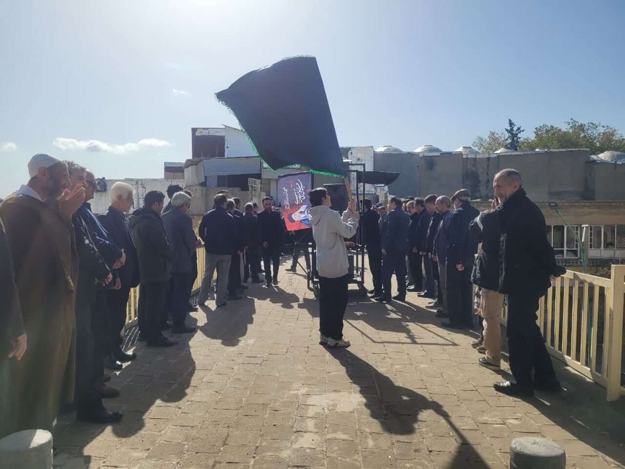 مراسم شهادت امام صادق(ع) در مسجد میبدی کرمانشاه برگزار شد