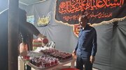 برپایی موکب شهدای نوبند در میناب؛ روایت ۱۰ شب خدمت‌رسانی نوجوانان مسجدی به زائران مراسم چهلم شهدای دبستان شجره‌طیبه