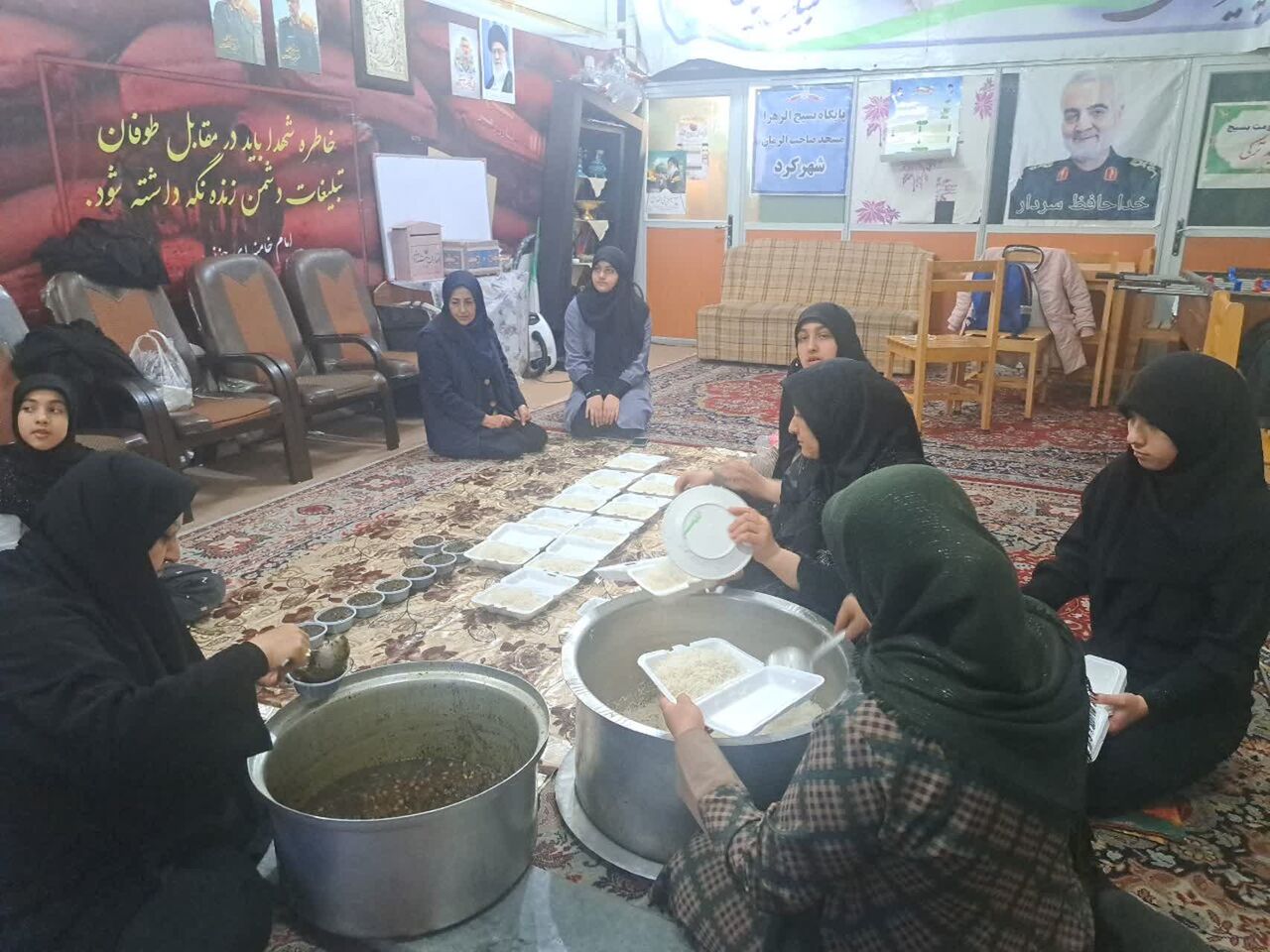 دیگهای گرم، دلهای روشن؛ بانوان کانون قدسیان اباصالح در مسیر خدمت به جبهه حق