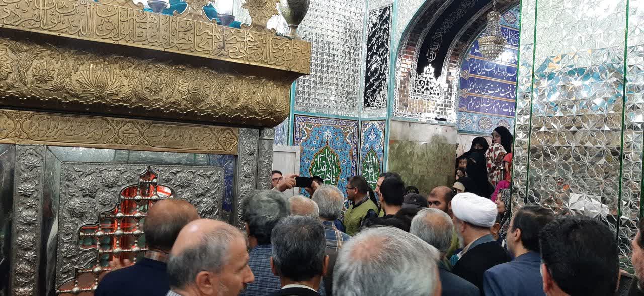 آیین غبارروبی در حرم امامزاده یحیی (ع) سمنان؛ تجلی عشق و ارادت در دهه کرامت