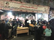 غرفه هنرمندان اداره کل فرهنگ و ارشاد اسلامی در اجتماعات شبانه