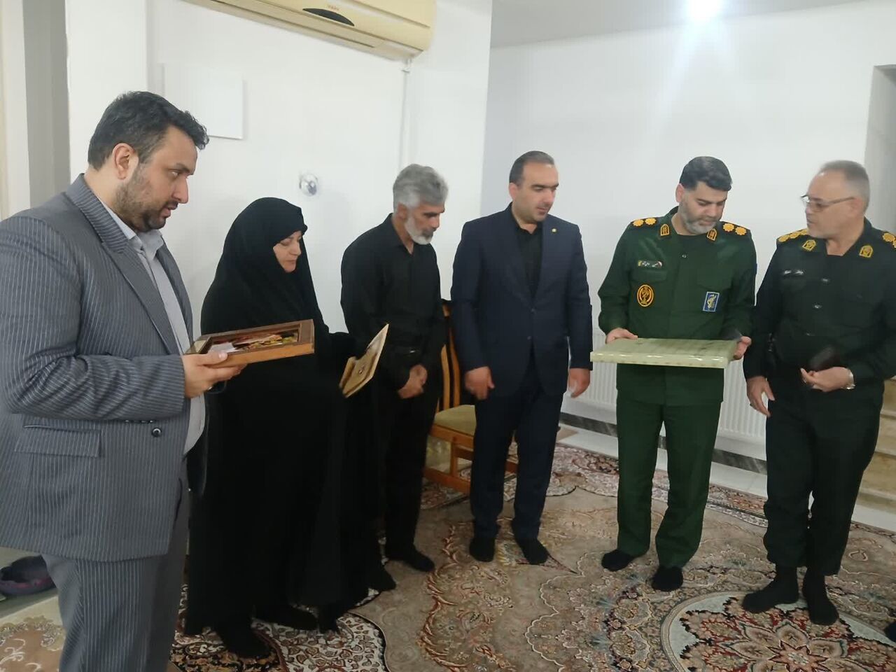 عطر بهشت در میاندورود؛ تکریم خانواده‌های شهدا در سایه‌سار مساجد