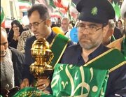 حضور خادمین حرم حضرت معصومه(س) در اجتماع اقتدار بهشهری ها