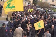 برگزاری مراسم تشییع پیکر تعدادی از شهدا در جنوب لبنان