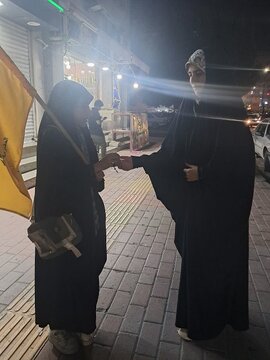 حضور خودجوش طلاب خواهر بندرعباس در میدان فعالیتهای مردمی؛ از دیوارنویسی تا کار فرهنگی با کودکان