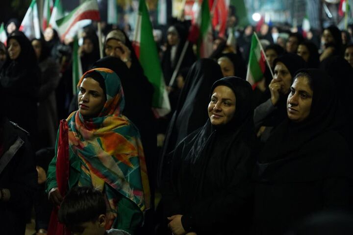 اجتماع حماسی مردم کوهدشت در شب پنجاه و سوم