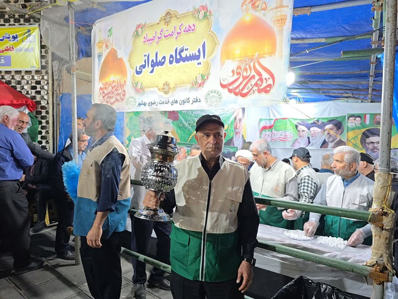 عطر حرم در کوچه پس کوچه‌های بهشهر