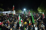 تصاویر هوایی از موج پنجاه و سوم حضور مردم خرم‌آباد در خیابان انقلاب