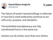 عراقچی: میدان و دیپلماسی هماهنگ و در یک جبهه واحد هستند